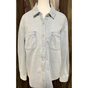 Falls Creek sandwashed-style button down shirt. Size L.